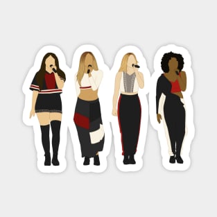 Little Mix Salute tour black, white and red outfit OT4 Magnet