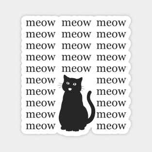 Chatty Cat (Black cat) Magnet