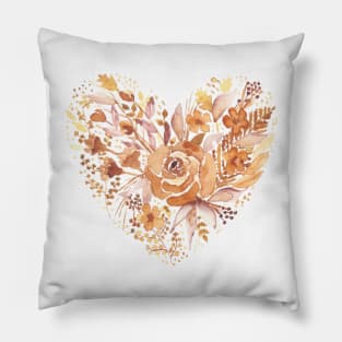 Floral heart Pillow