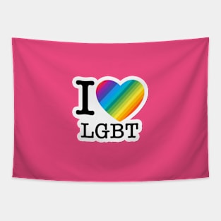 I Love LGBT Tapestry