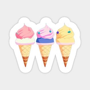Ice Cream Cones Magnet