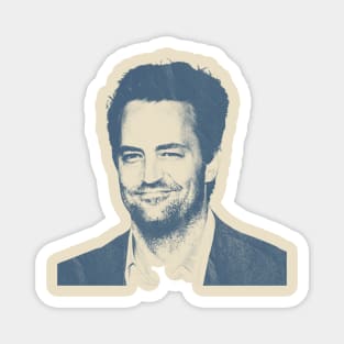 Matthew Perry Blue Vintage Magnet