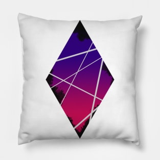 Purple Diamond Pillow