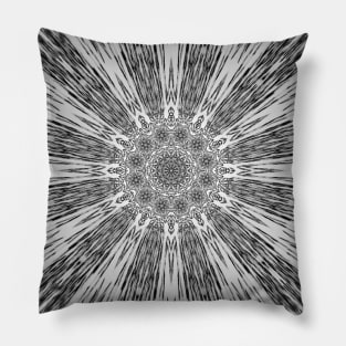 Starburst Daisy Mandala Print Pillow