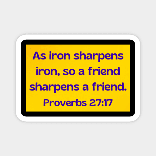 Bible Verse Proverbs 27:17 Magnet