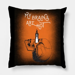 Halloween Human Skull Anatomy Funny Quote Pillow