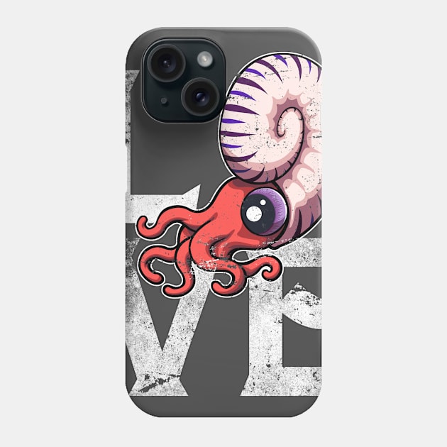 Love Fossils Archaeologist Gift Cool Ammonite Design Phone Case by roarr