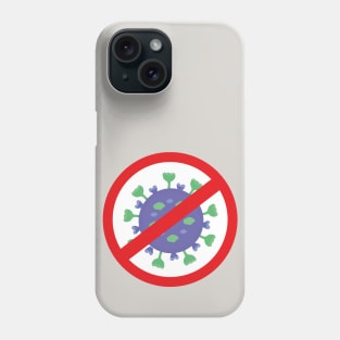 Say no to covid, get vaccinated now Phone Case