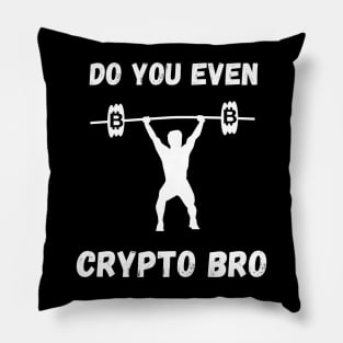 Bitcoin Coin Miner Weightlifting shirt Pillow