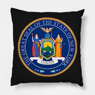 New York Coat of Arms Pillow