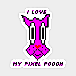 I Love My Pixel Pooch Magnet