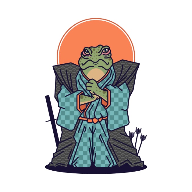 Samurai Frog by Never Not Tired Club