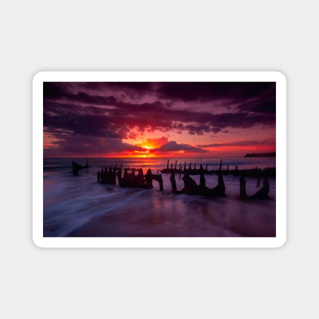 Caloundra Sunrise Magnet by paulmp