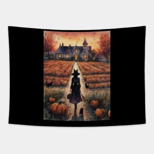 Cat Witch Tapestry