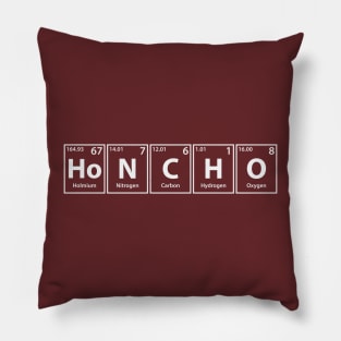 Honcho (Ho-N-C-H-O) Periodic Elements Spelling Pillow