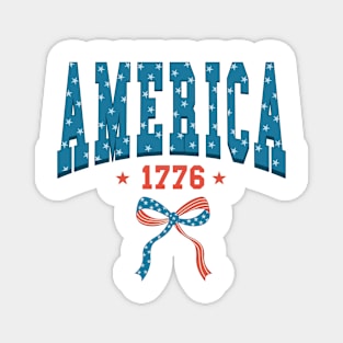 America 1776 independence day 4th of July retro Magnet