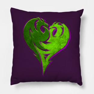 Green Heart Pillow