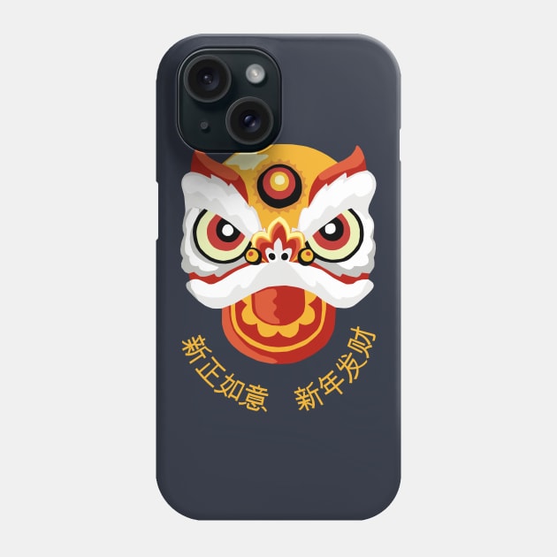 Chinese Lion Dance Phone Case by KewaleeTee