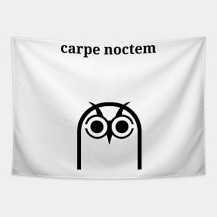 Carpe Noctem Owl Tapestry