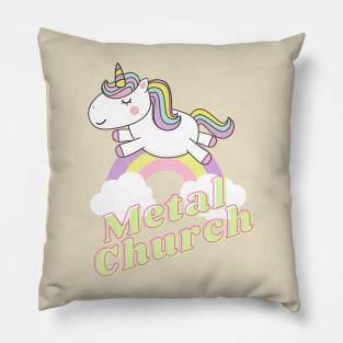 metal lp unicorn Pillow