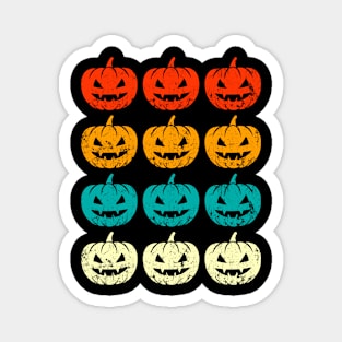 Halloween pumpkins, retro Magnet