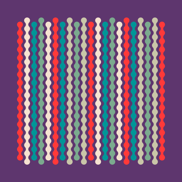 Mint, Red, Cream | Formas coloridas lineales | Linear colorful shapes | 線形のカラフルな形 | Formes colorées linéaires | Lineare bunte Formen | Forme colorate lineari by Zaztrozzi