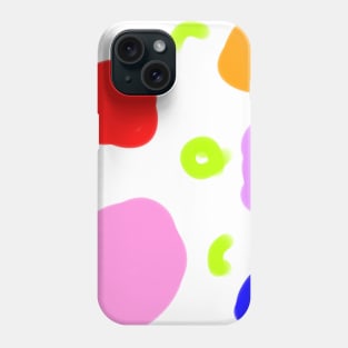 Colorful watercolor abstract balls art Phone Case