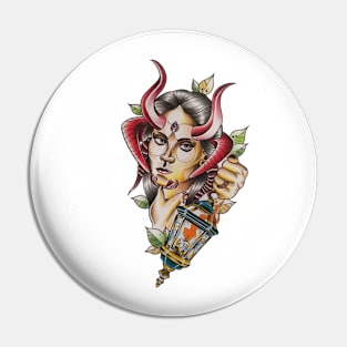 Horny Lady Pin