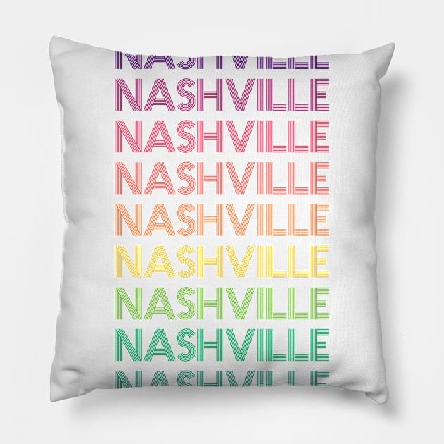 Nashville Pillow by RainbowAndJackson