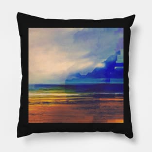 Digital Horizon Pillow