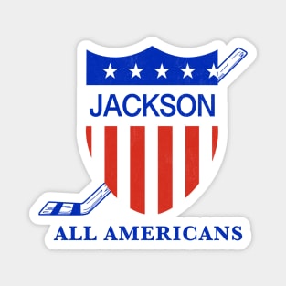 Classic Jackson Michigan All Americans Hockey 1986 Magnet