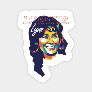 loretta lynn wpap style Magnet