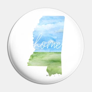 Mississippi Home State Pin