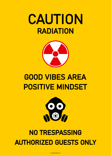 Caution Radiation Area Radioactivity Fukushima Tchernobyl Nuclear Kids T-Shirt by PB Mary
