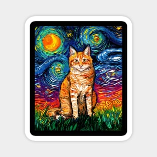 Orange Tabby Night 2 Magnet