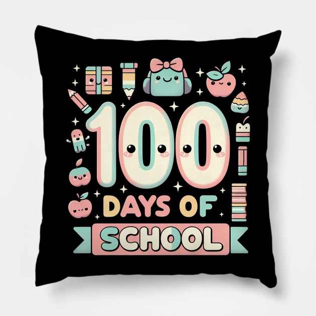100 Days of School Pillow by ANSAN