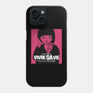 My Life to Live - French Nouvelle Vague poster Phone Case