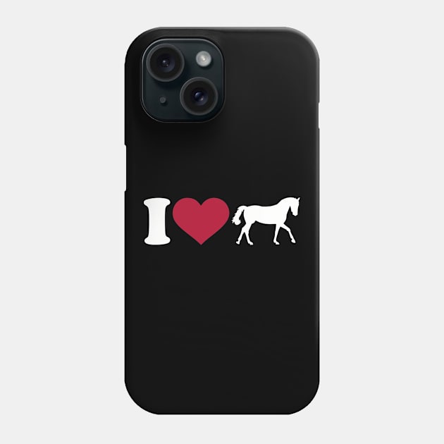 I love Horses Phone Case by Designzz