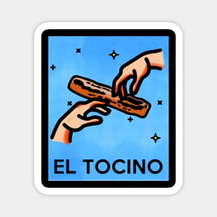 El Tocino The Bacon Loteria Card Parody Magnet