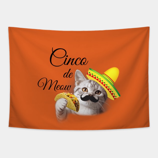 Cinco de Meow Tapestry by BigTexFunkadelic