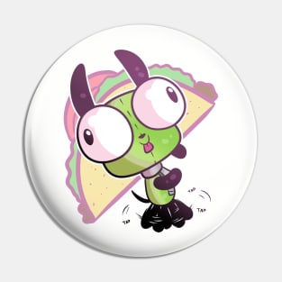 Gir Loves Tacos Pin