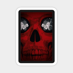 Skull and Flowers Magnet