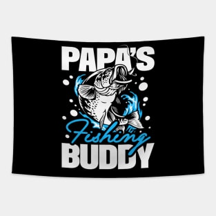 Papa's Fishing Buddy Fishing Buddies Angler Daddy Children Tapestry