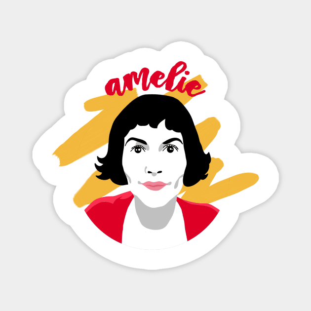 Amélie Poulain Magnet by Mhaddie