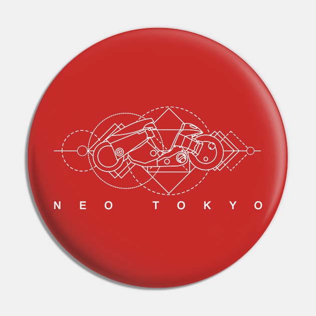 Kaneda - Neo Tokyo Pin by JMADISON