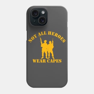 Not All Heroes Wear Capes (gold) Phone Case