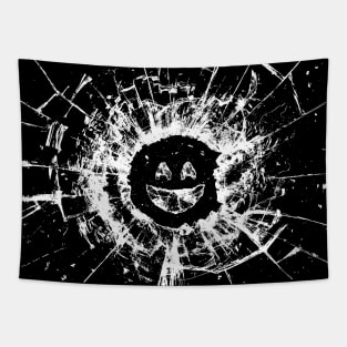 Black Mirror Smile Tapestry