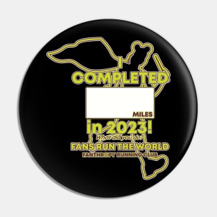 2023 Fans Run the World - Blank Mileage Runner Pin