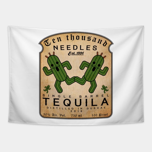Ten Thousand Needles Tequila Tapestry by Bitpix3l