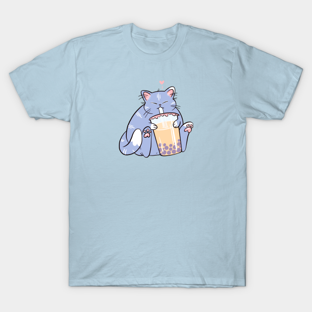 Discover boba cat - Cat - T-Shirt